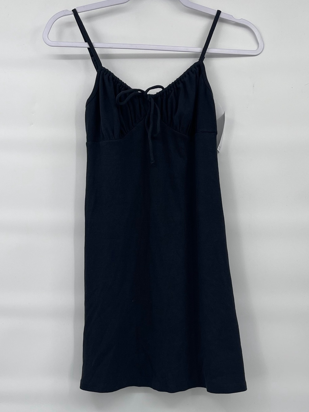 American Eagle nwt tie front cotton stretch spaghetti strap mini dress